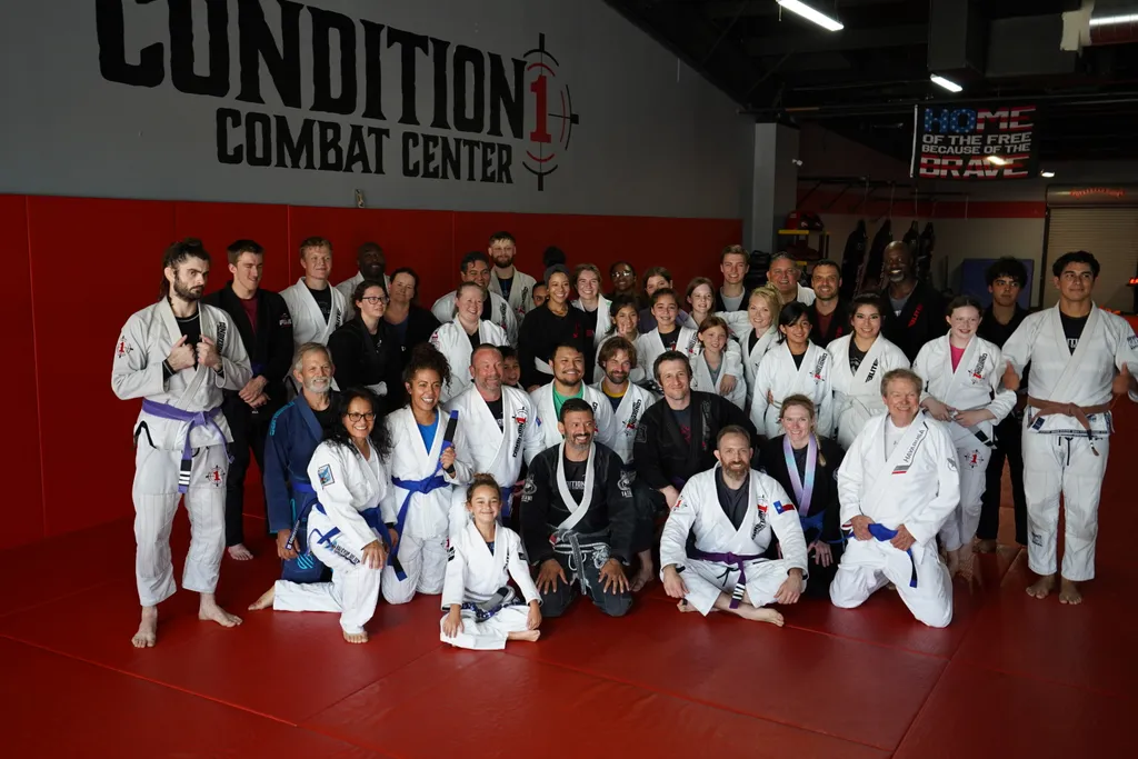 Students of all ages at Condition 1 Combat Center in Spring, TX